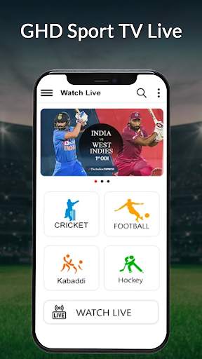 GHD SPORTS - Cricket Live TV Pika show TV Tips screenshot 1