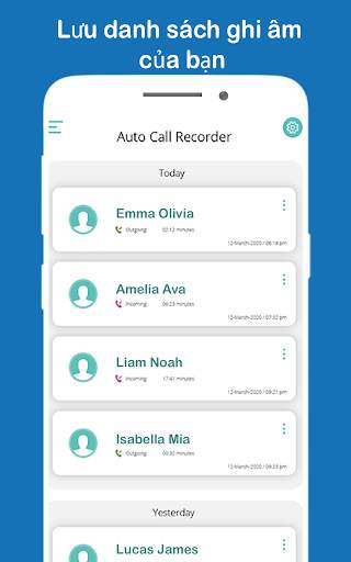 ghi âm cuộc gọi tự động ghi âm cuộc gọi screenshot 4
