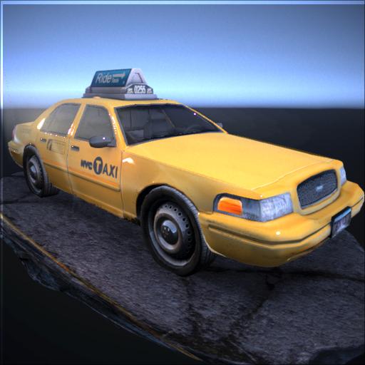 Taxi drivers license icon