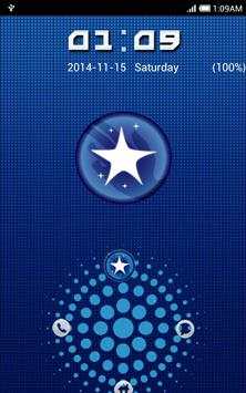 Blue Ring Go Locker Theme 3 تصوير الشاشة