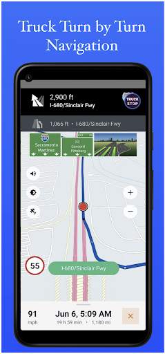 Truck Navigation, GPS - Road Hunter, Truck Stops screenshot 1