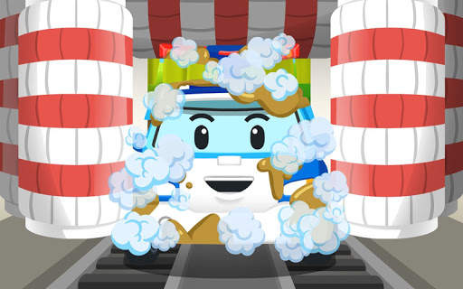 Robocar Poli Car Wash Habit Game скриншот 2