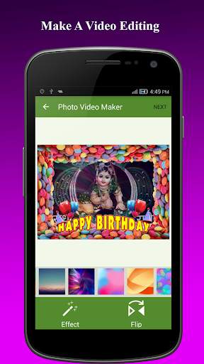 Birthday Photo Frame To Video screenshot 4
