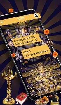 Hinduism Lord Ganesha Chaturth Keyboard theme 2018 скриншот 2