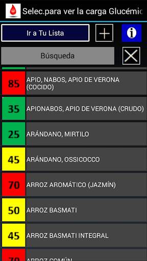 Índice glucém y la carga  Lite screenshot 1