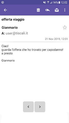 Tiscali Mail screenshot 2