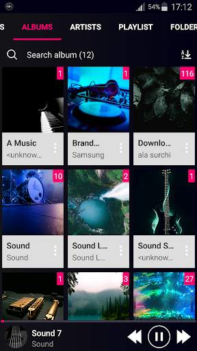 BlackPlayer - free mp3 player 4 تصوير الشاشة