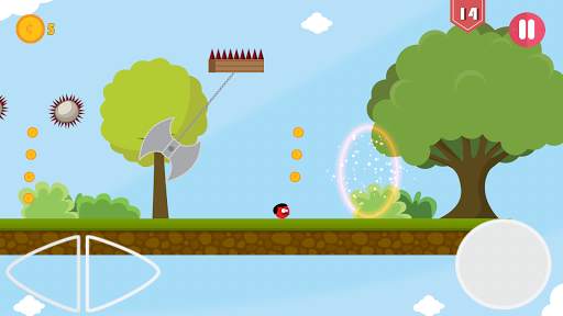 Super Red Jump Ball Mr Mustach screenshot 6