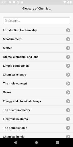 Chemistry  Terms screenshot 1