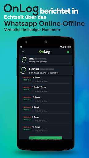WatzUsage : Online App Usage Tracker für WhatsApp screenshot 1