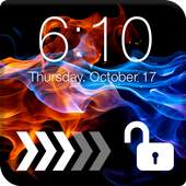 Fire and Ice PIN Screen Lock 1.0