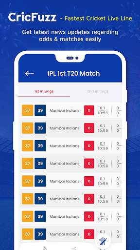 CricFuzz - Fastest Cricket Live Line screenshot 5