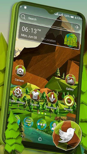 Polygon Hill Launcher Theme screenshot 1