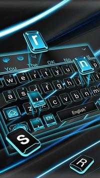 Tech Schwarz Blau Tastatur screenshot 1