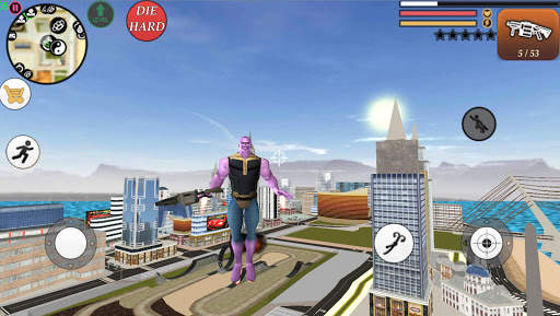 Vegas Crime Rope Hero Simulato screenshot 1