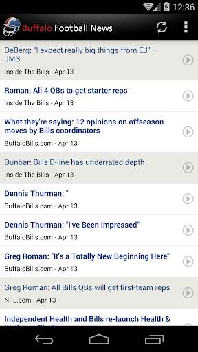 Buffalo Football News screenshot 1