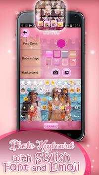 Photo Keyboard with Stylish Font and Emoji screenshot 2