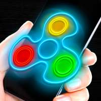 Fidget spinner neon blask joke app