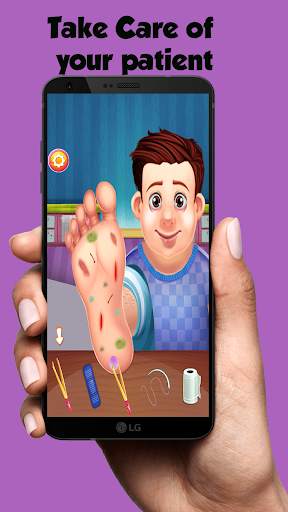 Little Doctor Game 2 (Foot care) screenshot 4