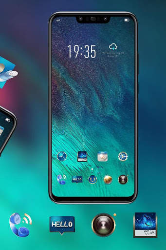 Colorful theme Galaxy A80 launcher hot HD screenshot 3