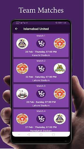 PSL 5 Schedules & Live score 2020 screenshot 3