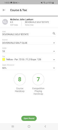 HNA Handicaps & Tournament App 7 تصوير الشاشة