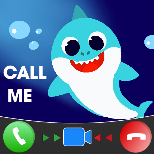 Funny Baby Shark fake video call icon