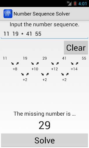 Number Sequence Solver скриншот 2