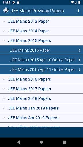 JEE Mains Previous Papers Free screenshot 2