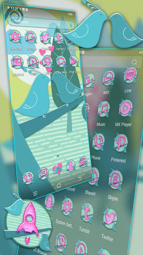 Love Birds Theme Launcher screenshot 4