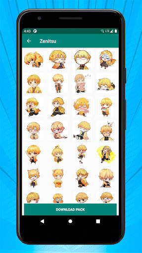 Anime Stickers for WhatsApp Kimetsu No Yaiba screenshot 6