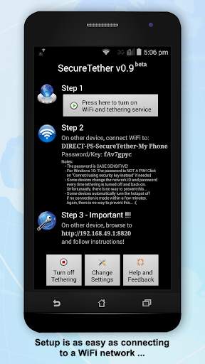 SecureTether WiFi screenshot 1