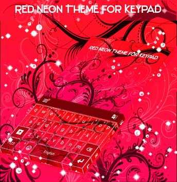 Red Neon Theme For Keypad screenshot 5