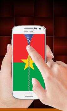 Burkina Faso flag zip Lock screenshot 2