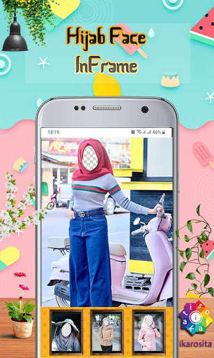 Hijab Face In Frame screenshot 3