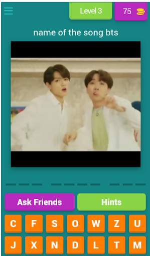 quiz song bts screenshot 7