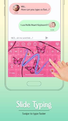 Neon Butterfly Keyboard screenshot 4