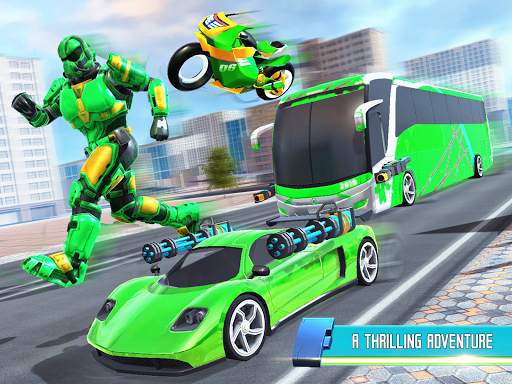 Modern Bus Robot Transform Bike Robot Games screenshot 9
