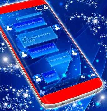 Blue SMS Themes screenshot 4