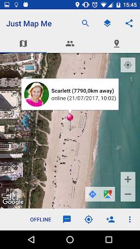 Just Map Me - Share your location in real-time screenshot 4