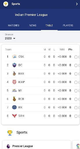 IPL SCHEDULE 2020 screenshot 2