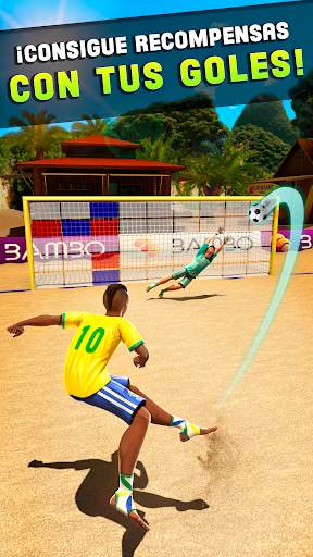 Dispara y Gol - Juego de Fútbol Playa screenshot 4