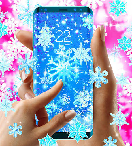 Snowflakes live wallpaper screenshot 2