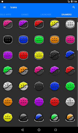 Flat Black and Red Icon Pack screenshot 13