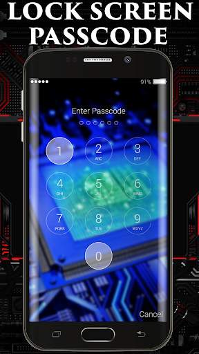 Circuit Board Lock Screen 2 تصوير الشاشة