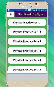 Bihar Board 12th Physics Objective 2020 скриншот 2