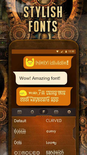 Steampunk Keyboard Theme screenshot 3