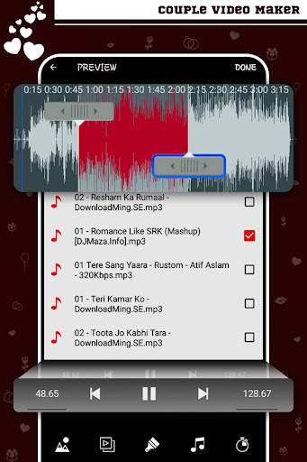Couple Love Video maker with music screenshot 5