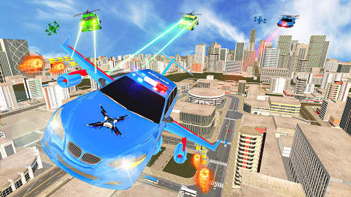 US Police Car Robot Transformation: Robot Strike screenshot 2