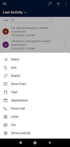 Dynamics 365 for Phones screenshot 2